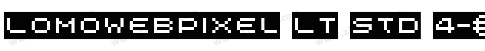 LomoWebPixel LT Std 4字体转换
